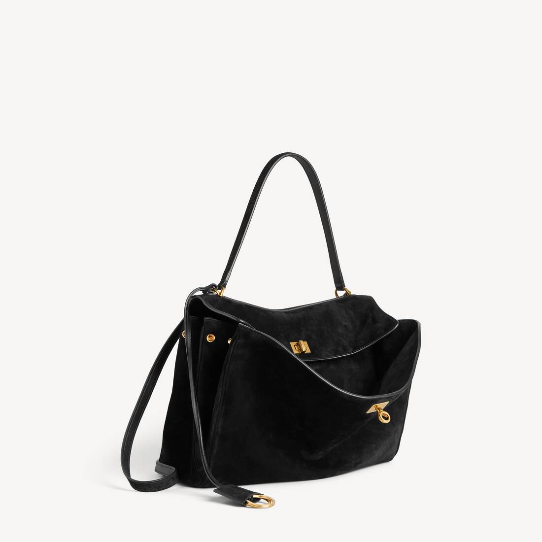 Bolso de Rodeo para Mujer Mediano en Negro