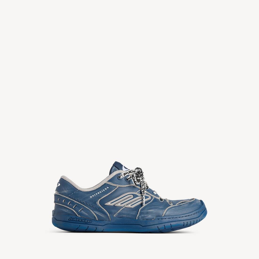 Zapatilla para Hombre Hamptons Mediana Desgastada en Azul Marino/Taupe