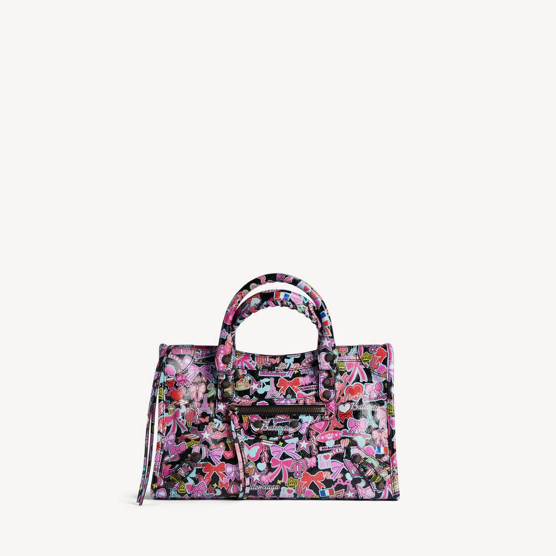 Bolso Le City Pequeño para Mujer en Negro/Multicolor