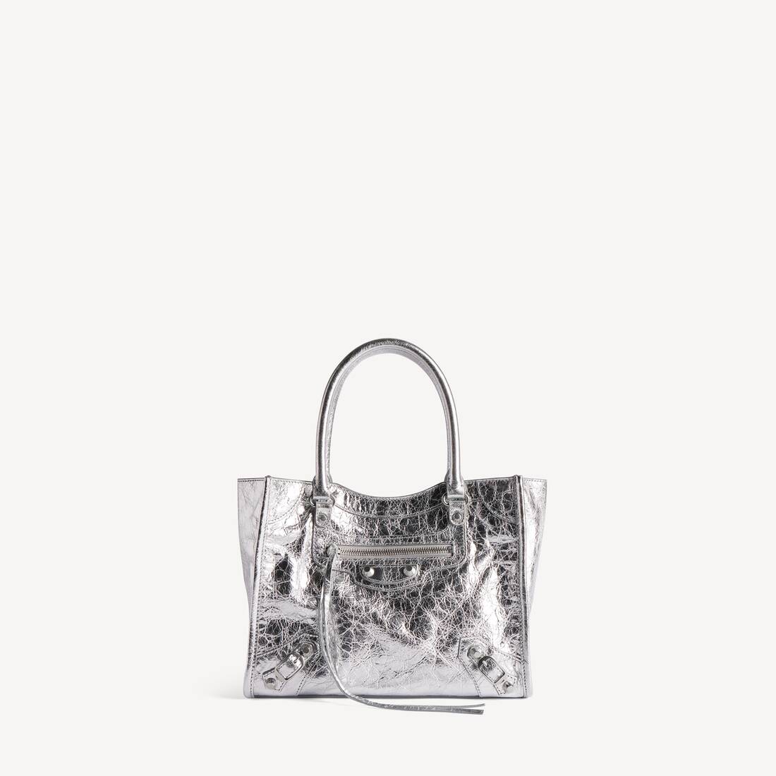Bolso bandolera Le City Mini para mujer en plata
