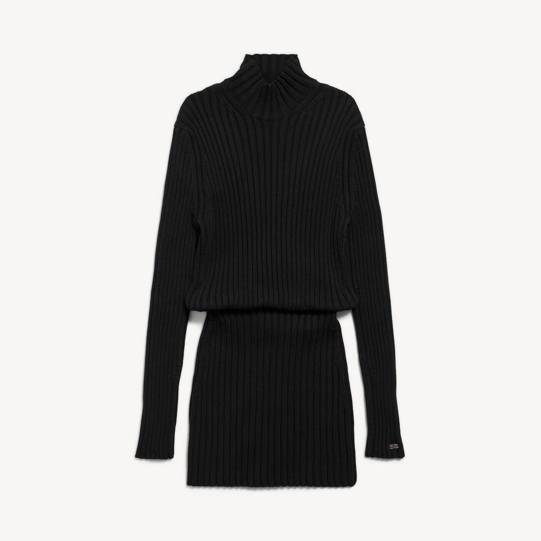 Vestido Mini en forma de reloj de arena para mujer en negro
