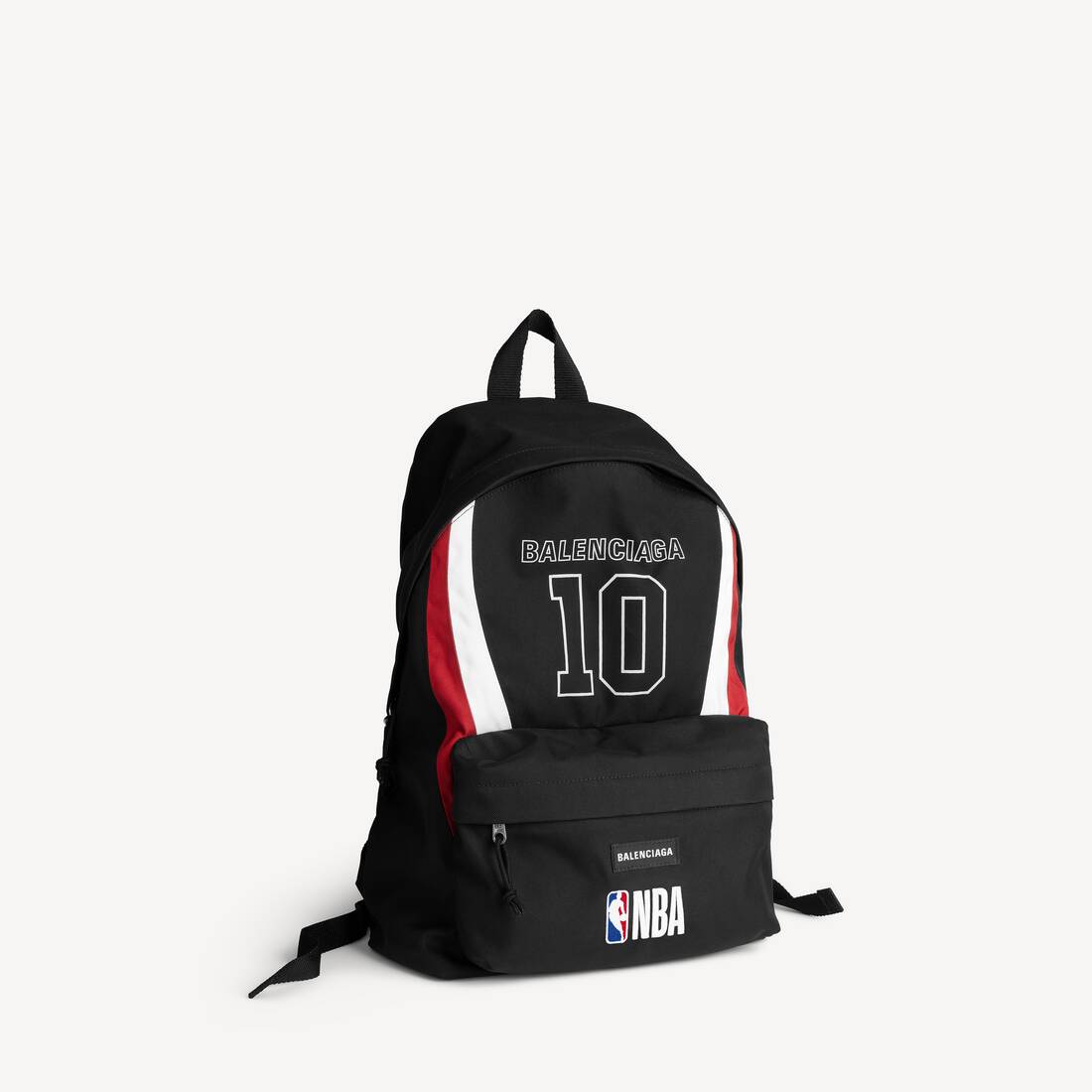 Mochila Explorer de Balenciaga para Hombre | Colaboración NBA en Negro/Blanco/Color Rojo Vermellón