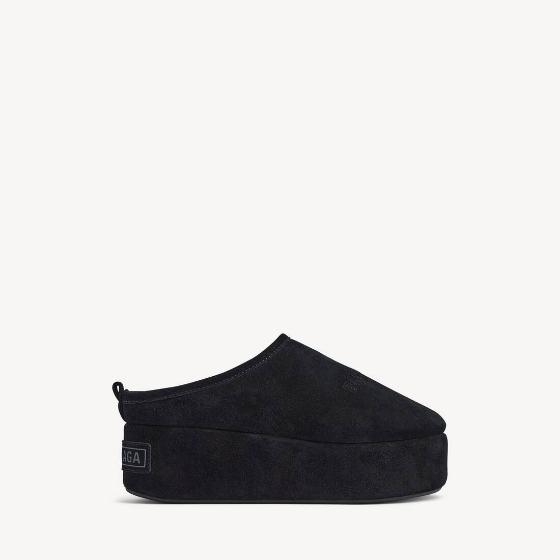 Mocasín de Plataforma Suave para Mujer Alaska en Negro