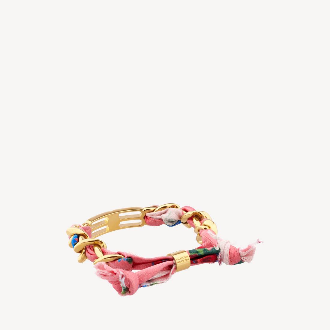 Pulsera de cinta con icono BB para mujer en dorado/multicolor