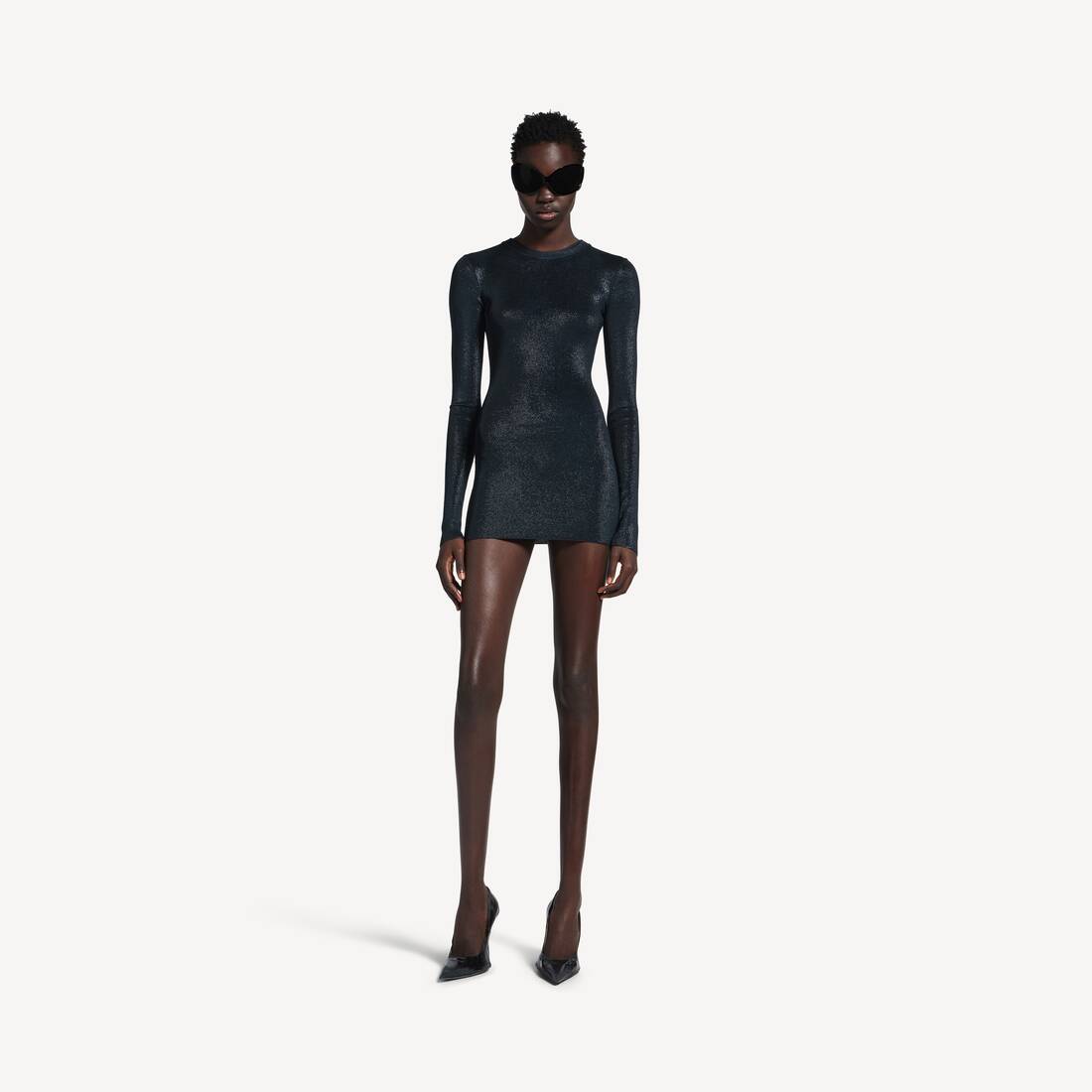 Vestido corto para mujer en azul marino