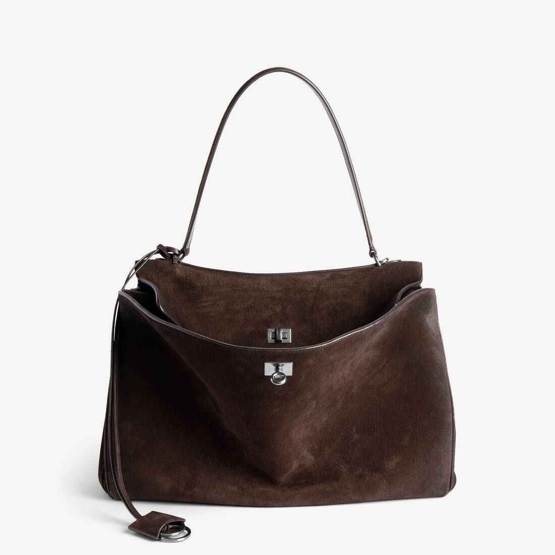 Bolso Rodeo Grande en Liso Caramelo