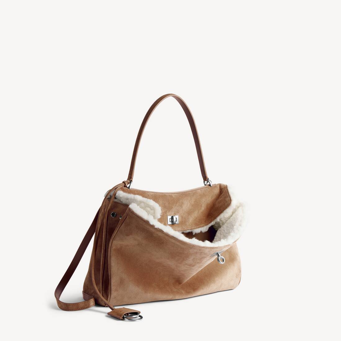 Bolso de mujer Rodeo mediano en noce/blanco