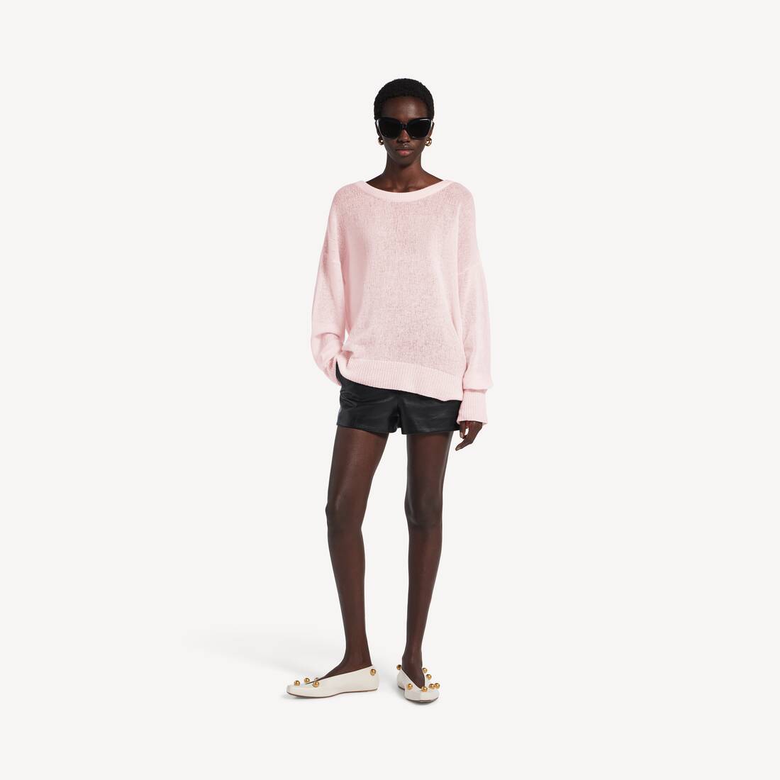 Suéter de mujer en rosa polvo