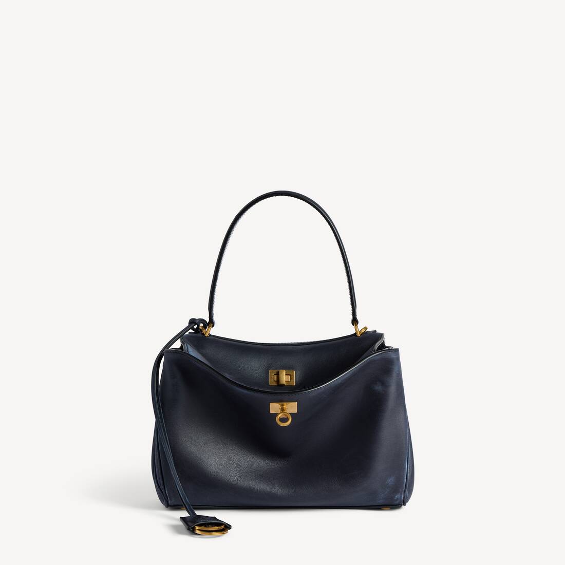 Bolso de Rodeo para Mujer Pequeño en Azul Marino