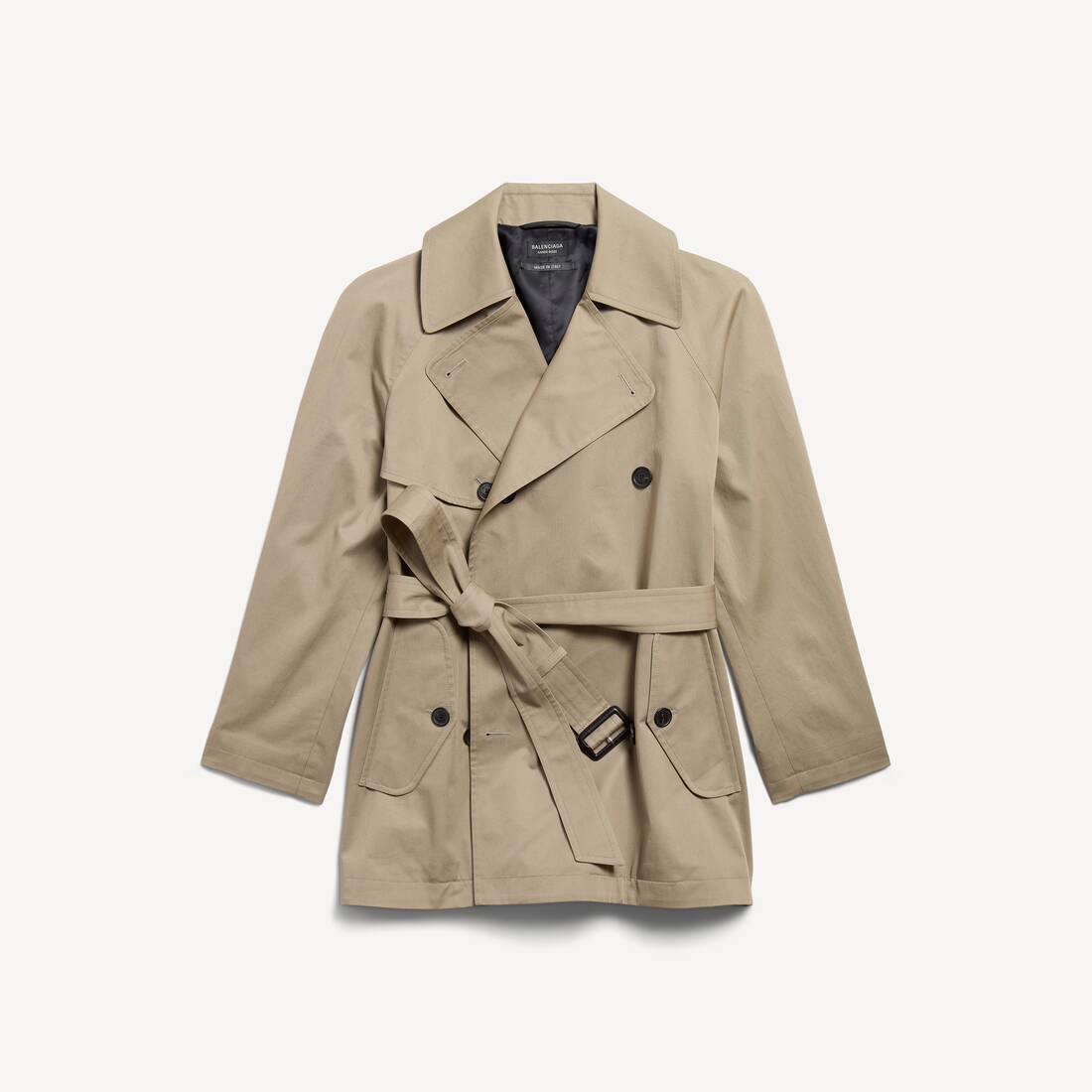 Chubasquero Corto de Mujer en Beige