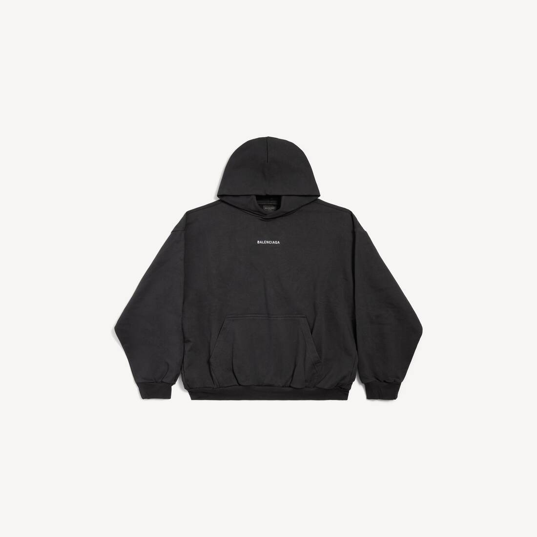 Nuevo hoodie con capucha trasera de Balenciaga, talla media, negro