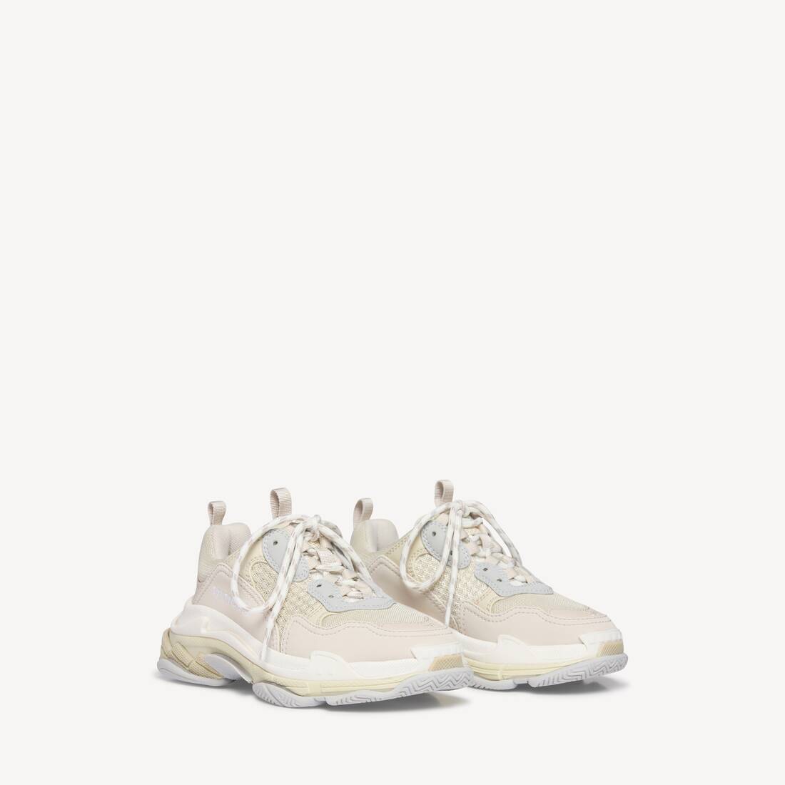 Niños - Zapatilla Triple S en blanco roto