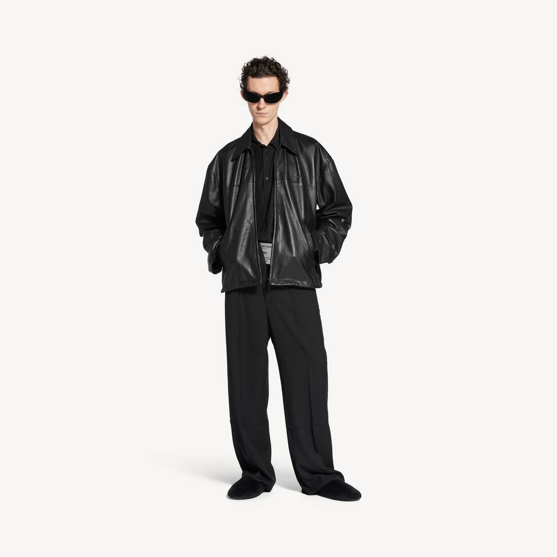 Chaqueta para Hombres Nano Bb con Cremallera en Negro