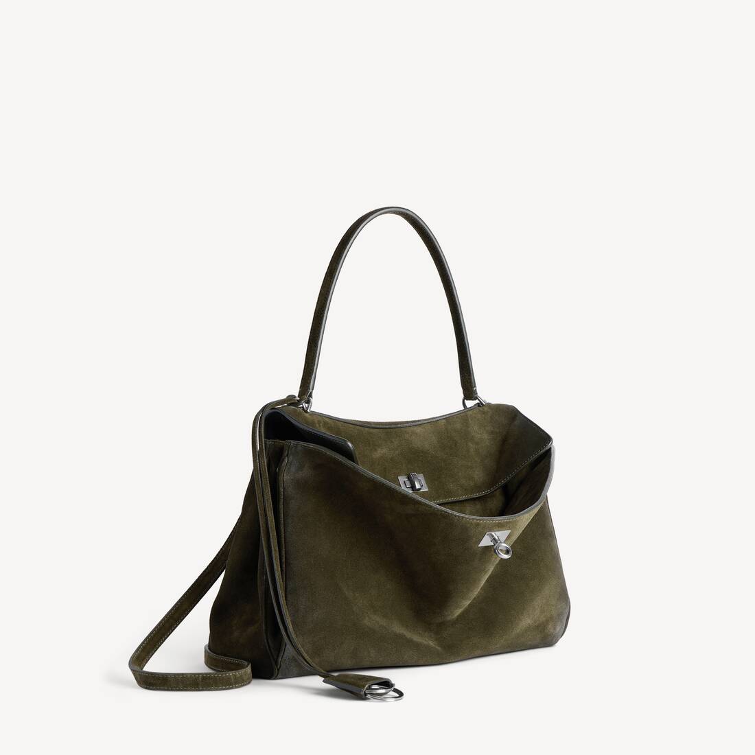 Bolso de Rodeo para Mujer Mediano en Verde Oliva