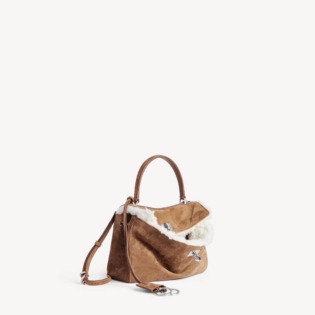 Bolso de mano para mujer Rodeo Mini en noce/blanco