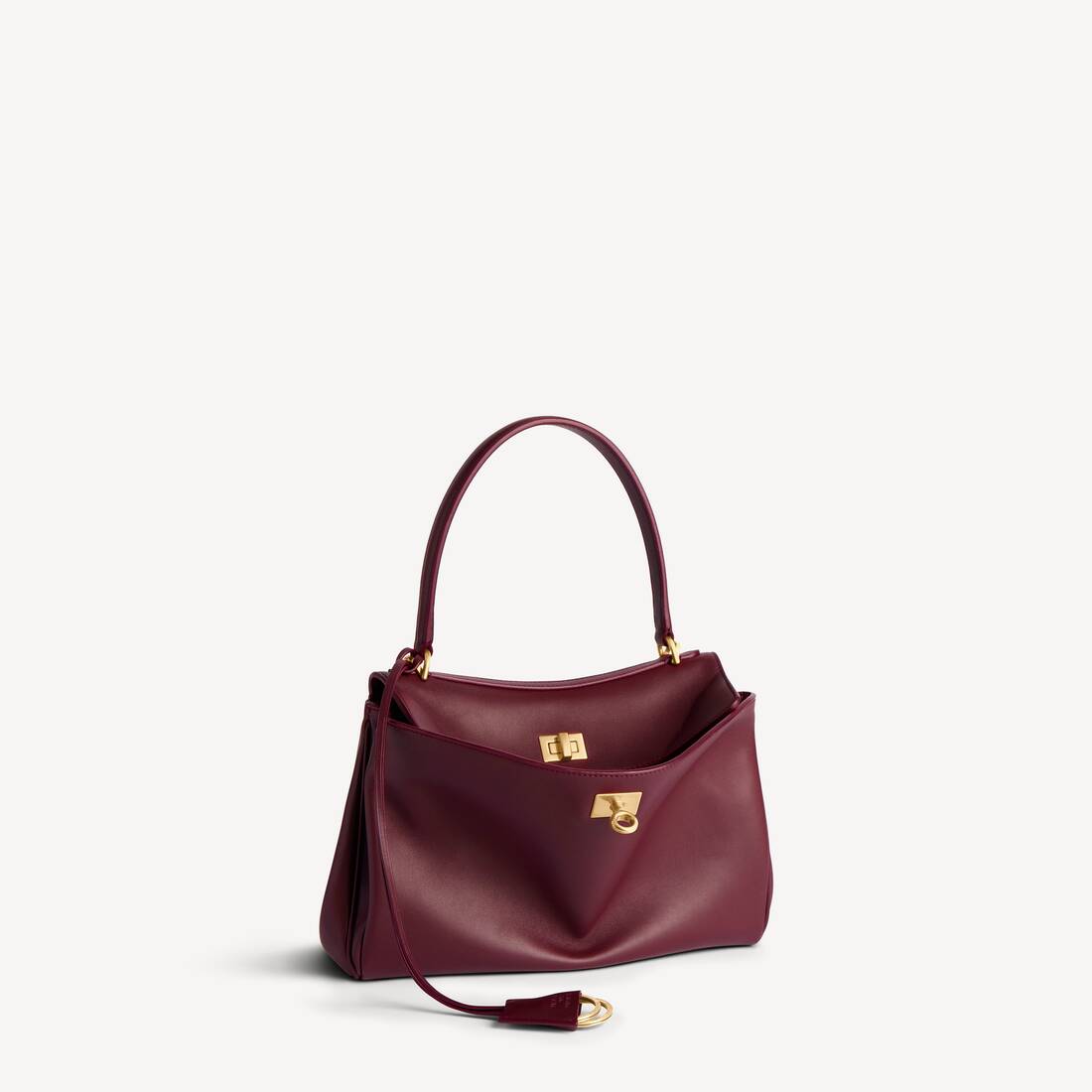 Bolso de Rodeo para Mujer Pequeño en Burgundy Oscuro