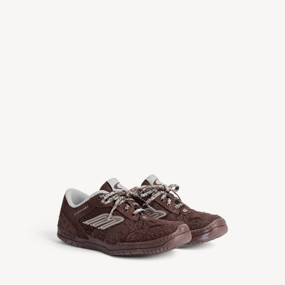 Zapatilla de hombre Hamptons en ante oscuro marrón/gris