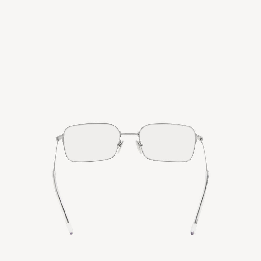 Gafas de sol rectangulares invisibles en plata