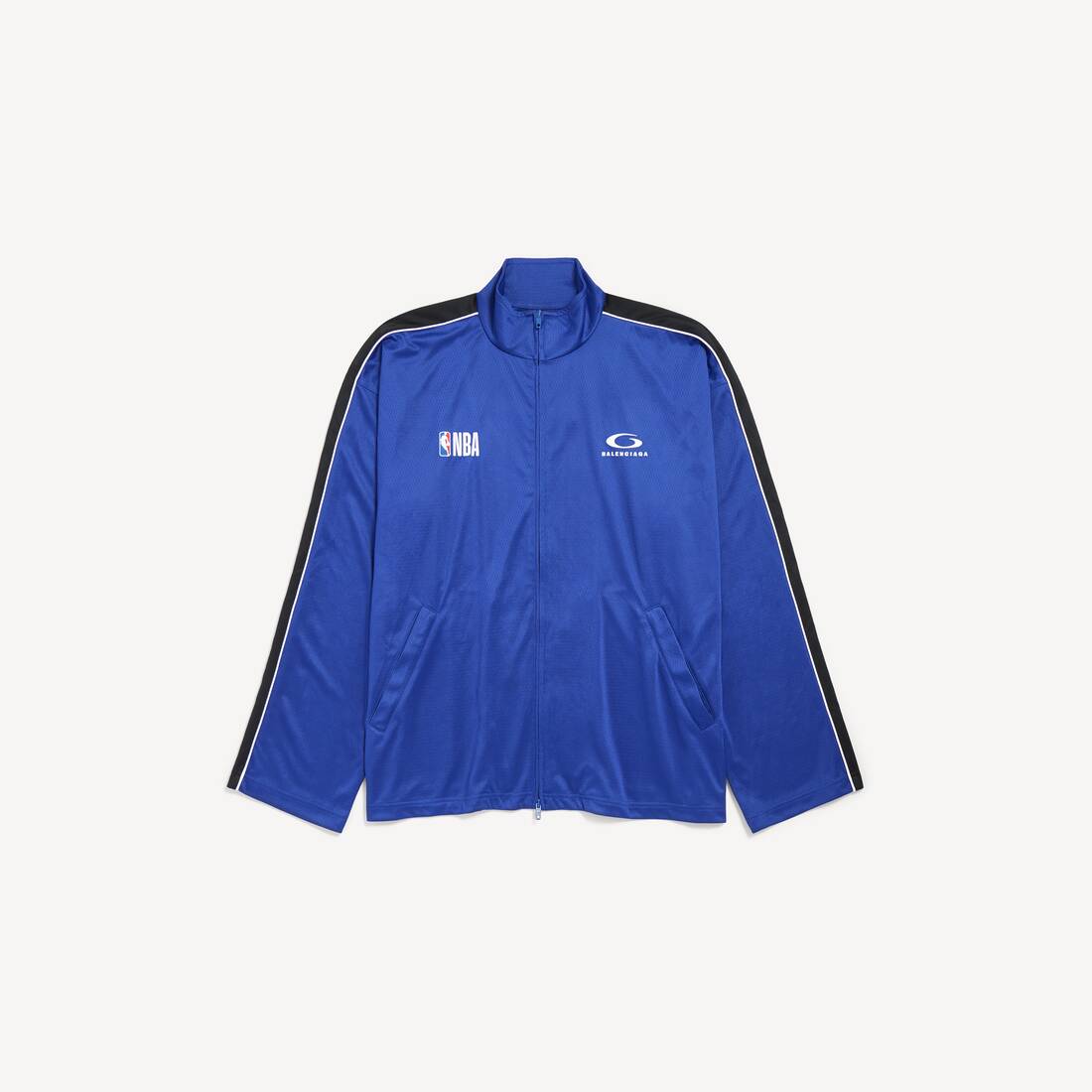 Chaqueta de chándal Balenciaga para hombre | Colaboración NBA en azul/negro