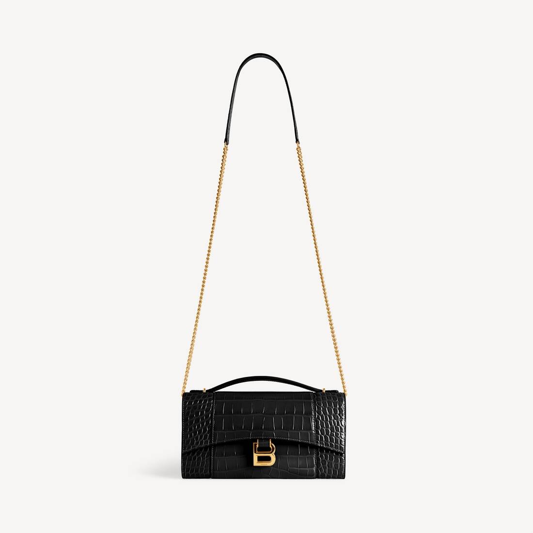 Pochette de Hombro para Mujer con Cadena en Negro