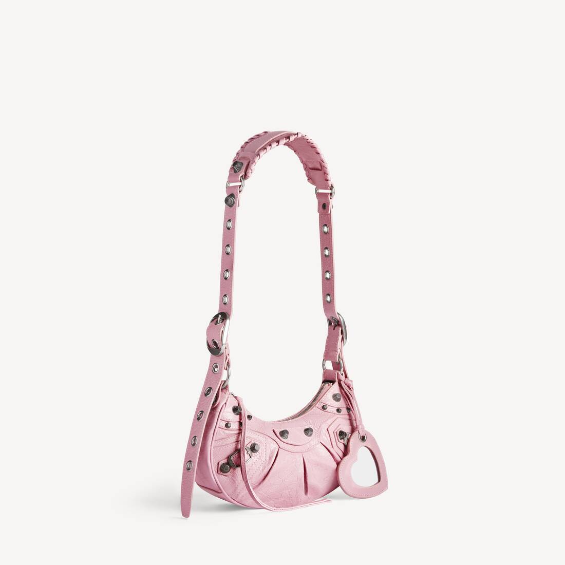 Bolso de hombro Le Cagole para mujer XS en rosa claro