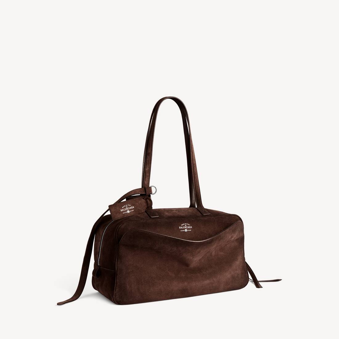 Bolso de boliche para mujer Carrie mediano en beige claro