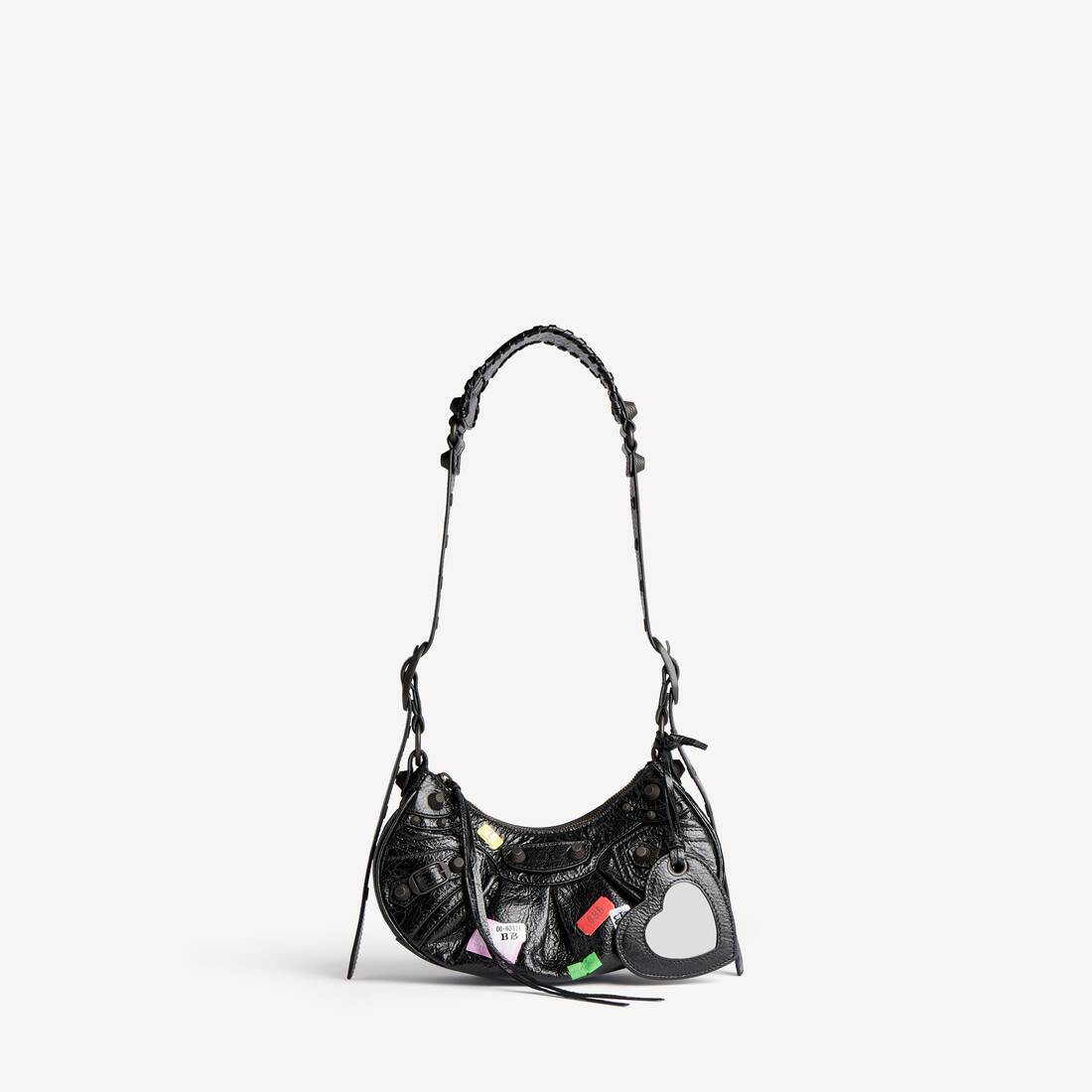 Bolso de hombro Le Cagole para mujer Xs en negro