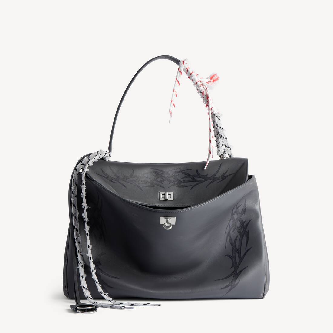 Bolso de Rodeo para Hombre Grande en Gris