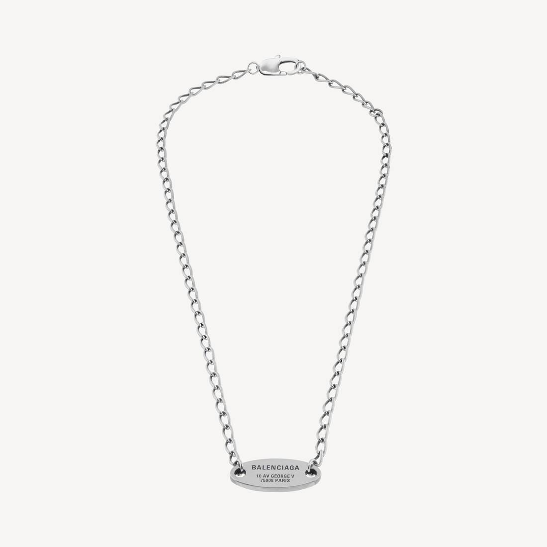 Collar diario en plata antigua