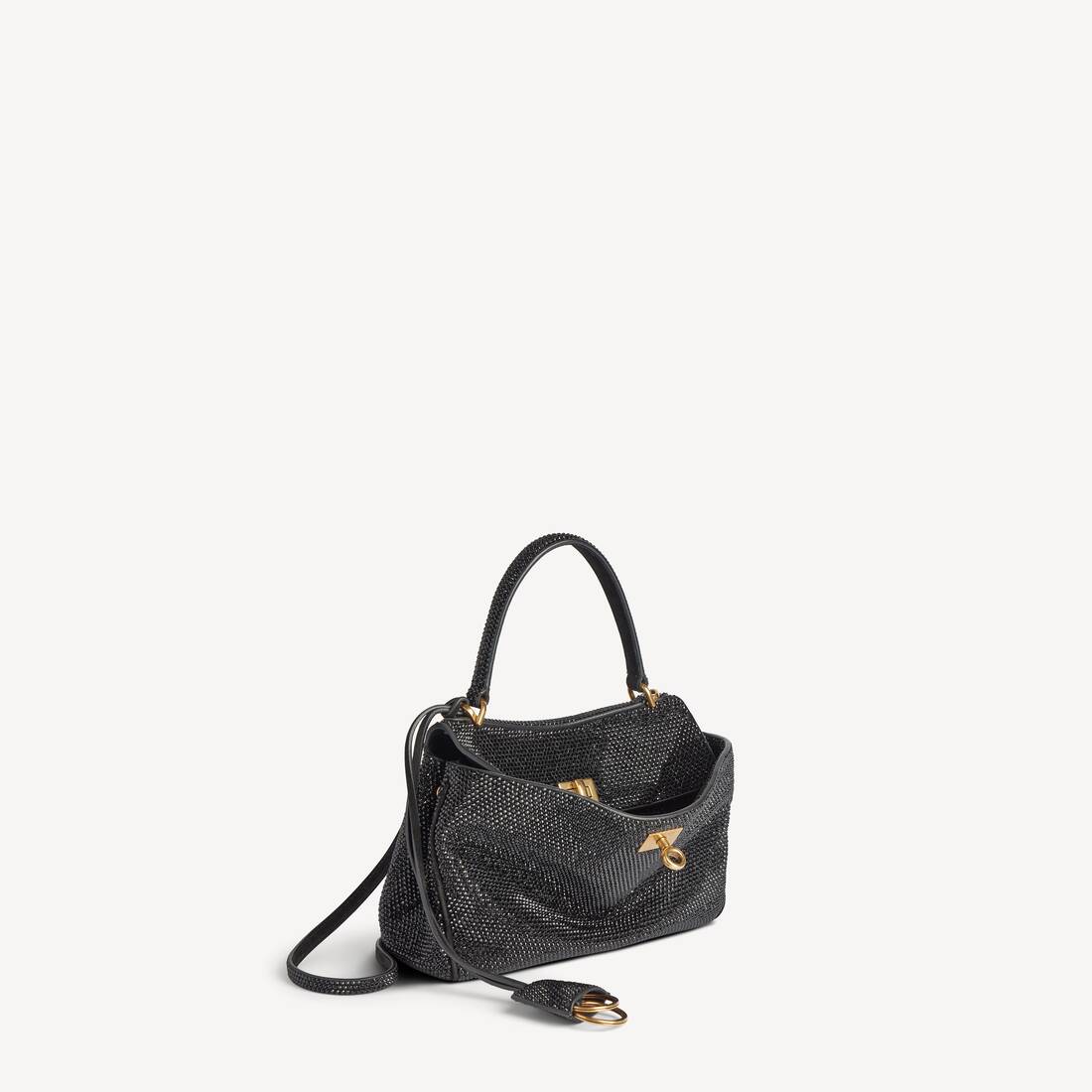 Bolso Mini Rodeo para Mujer con Cristales en Negro