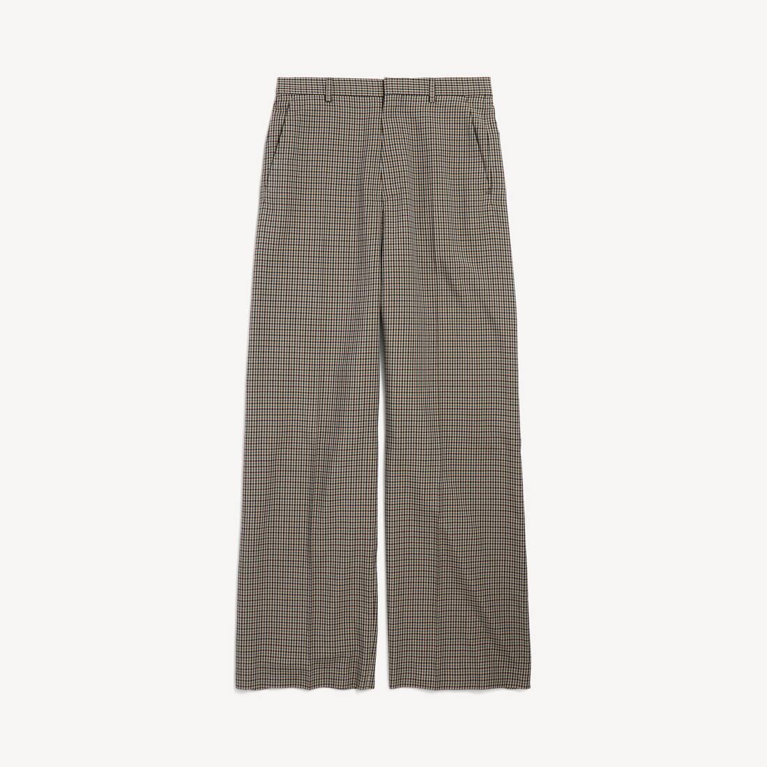 Pantalones grandes ajustados para mujer en kaki/marrón