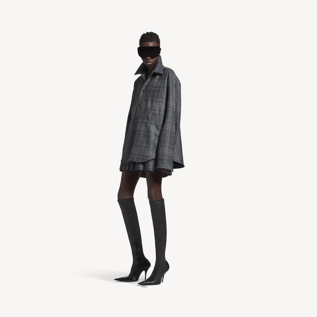 Camisa Overshirt para Mujer en Gris