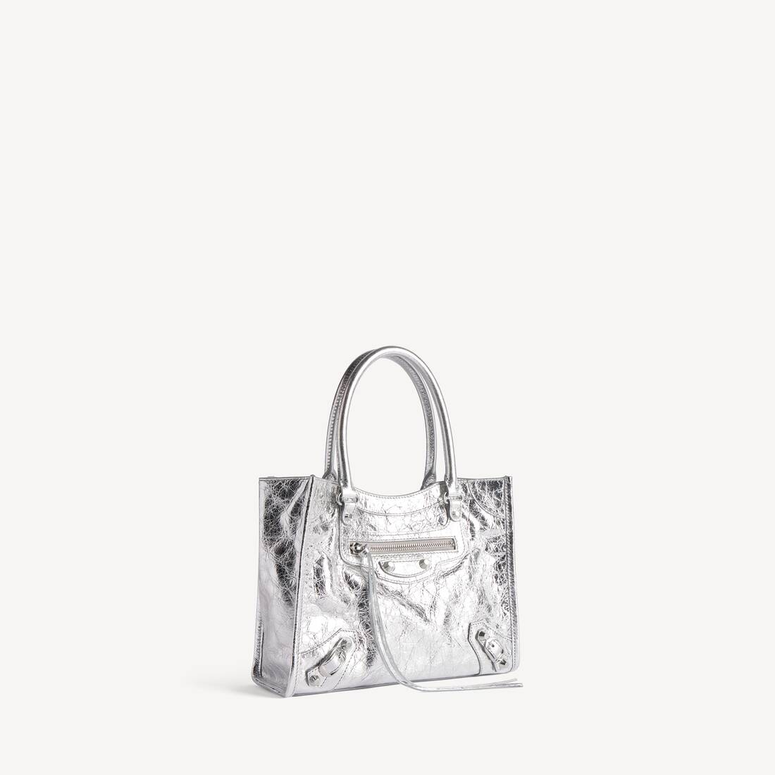 Bolso bandolera Le City Mini para mujer en plata