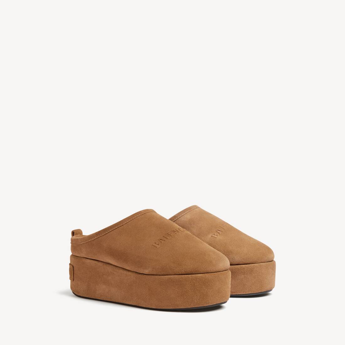 Mocasín plano suave Alaska para mujer en marrón/blanco