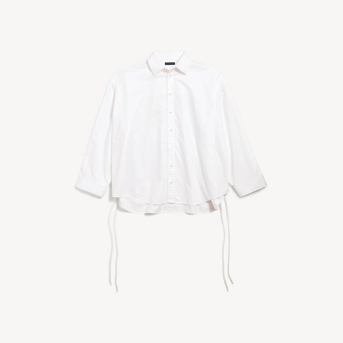 Camisa de botones para mujer en blanco
