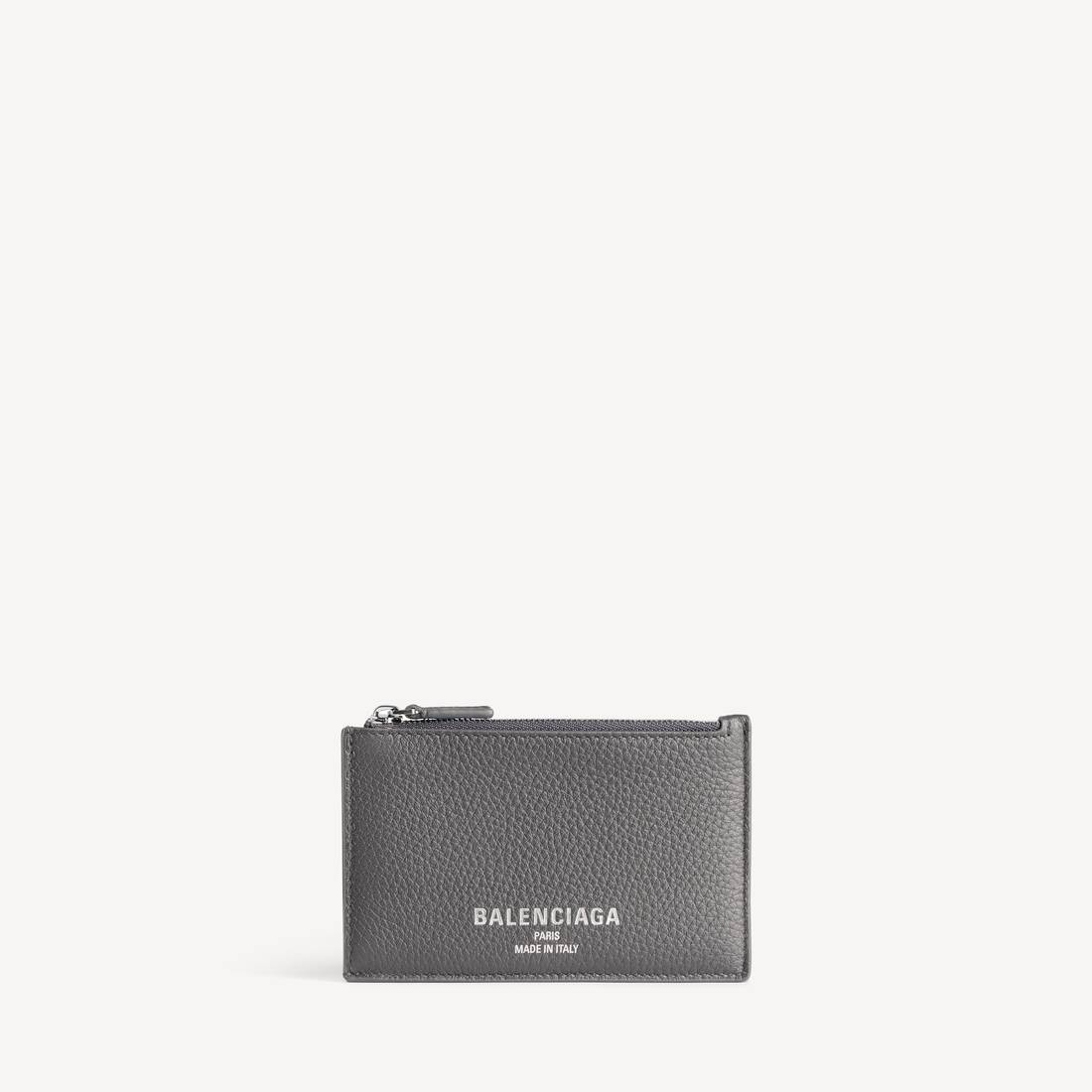 Porta tarjetas y monedas para hombre en gris