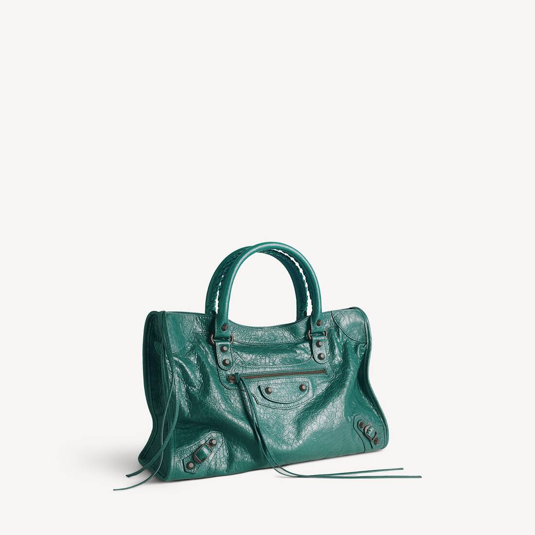Bolso Le City Mujer Mediano en Verde Esmeralda Oscuro