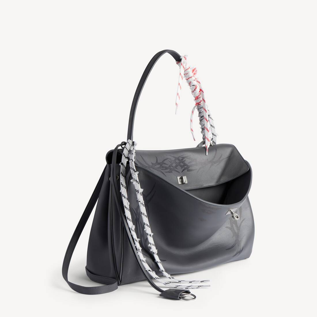 Bolso de Rodeo para Hombre Grande en Gris