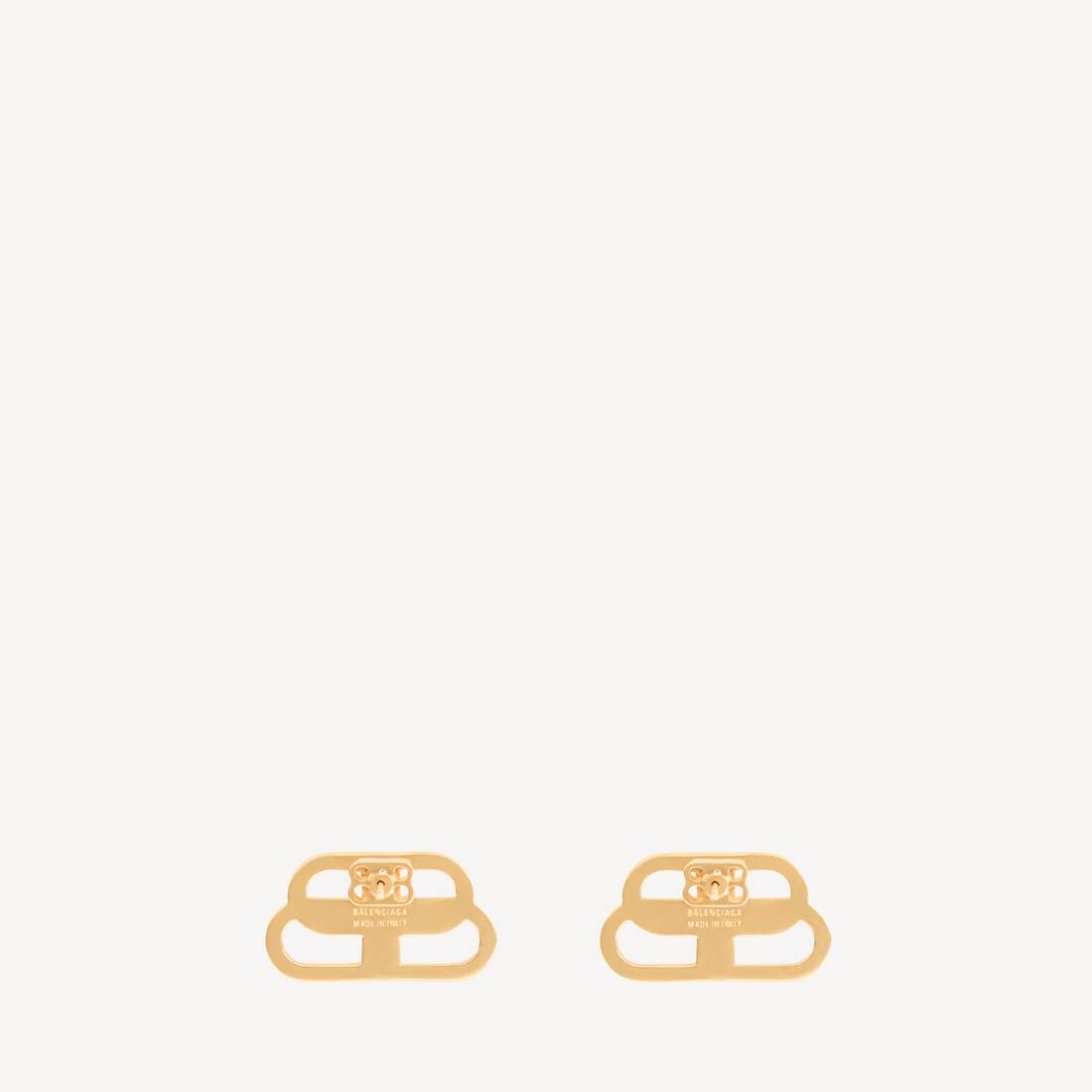 Pendientes de mujer con diseño BB S en oro