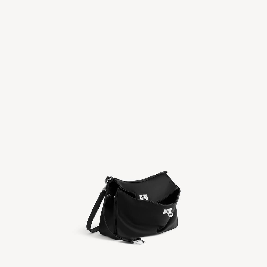 Bolsa de Mensajero para Hombre Pequeña en Negro