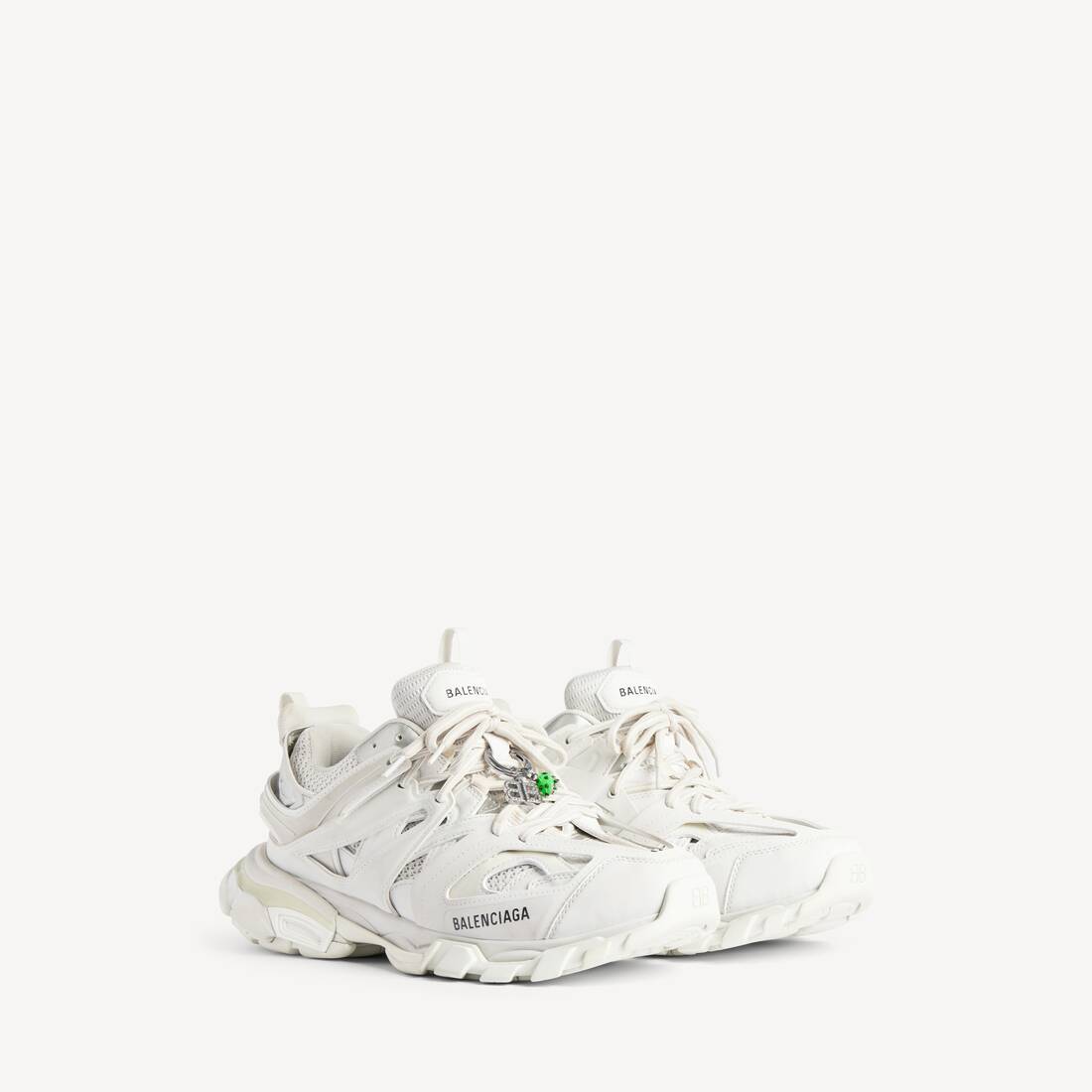 Zapatilla de Pista para Mujer con Adornos en Blanco