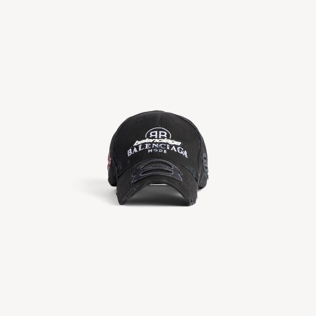 Gorra reciclada para hombre en negro