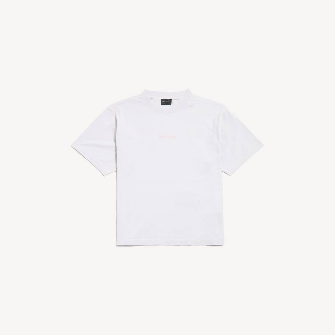 Camiseta mujer Balenciaga modelo medio en blanco sucio