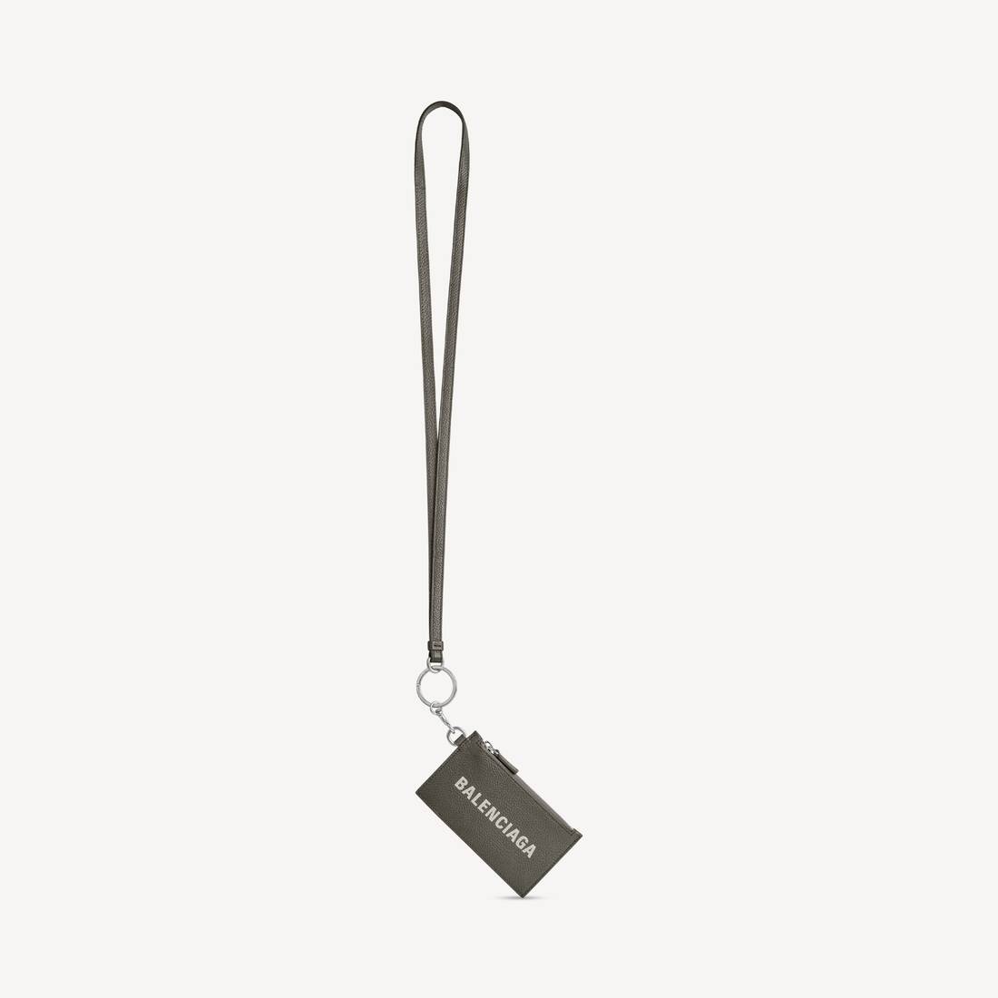 Cartera de Tarjetas de Dinero con Llavero en Verde Oscuro