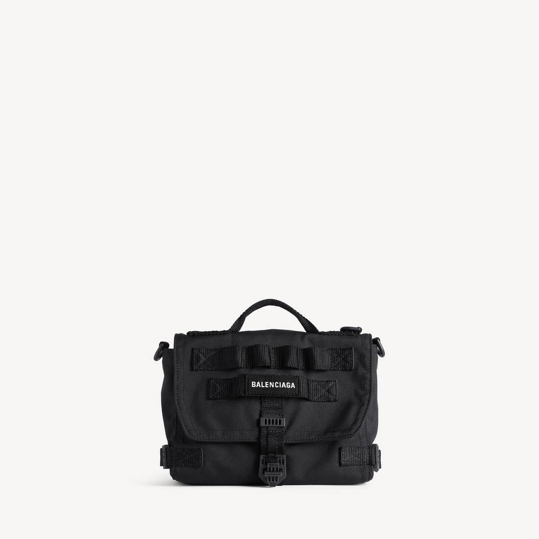 Bolso mensajero para hombre pequeño en negro