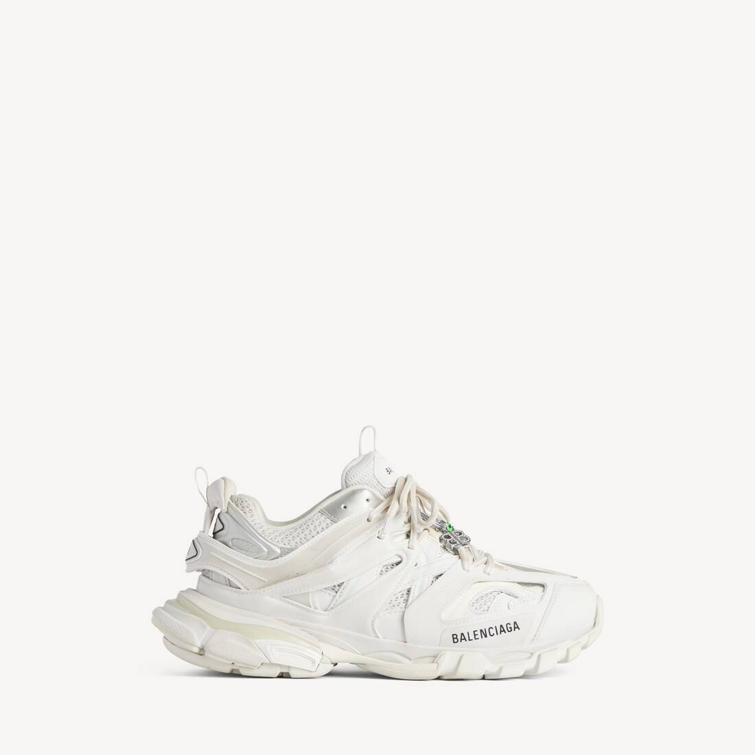 Zapatilla de Pista para Mujer con Adornos en Blanco
