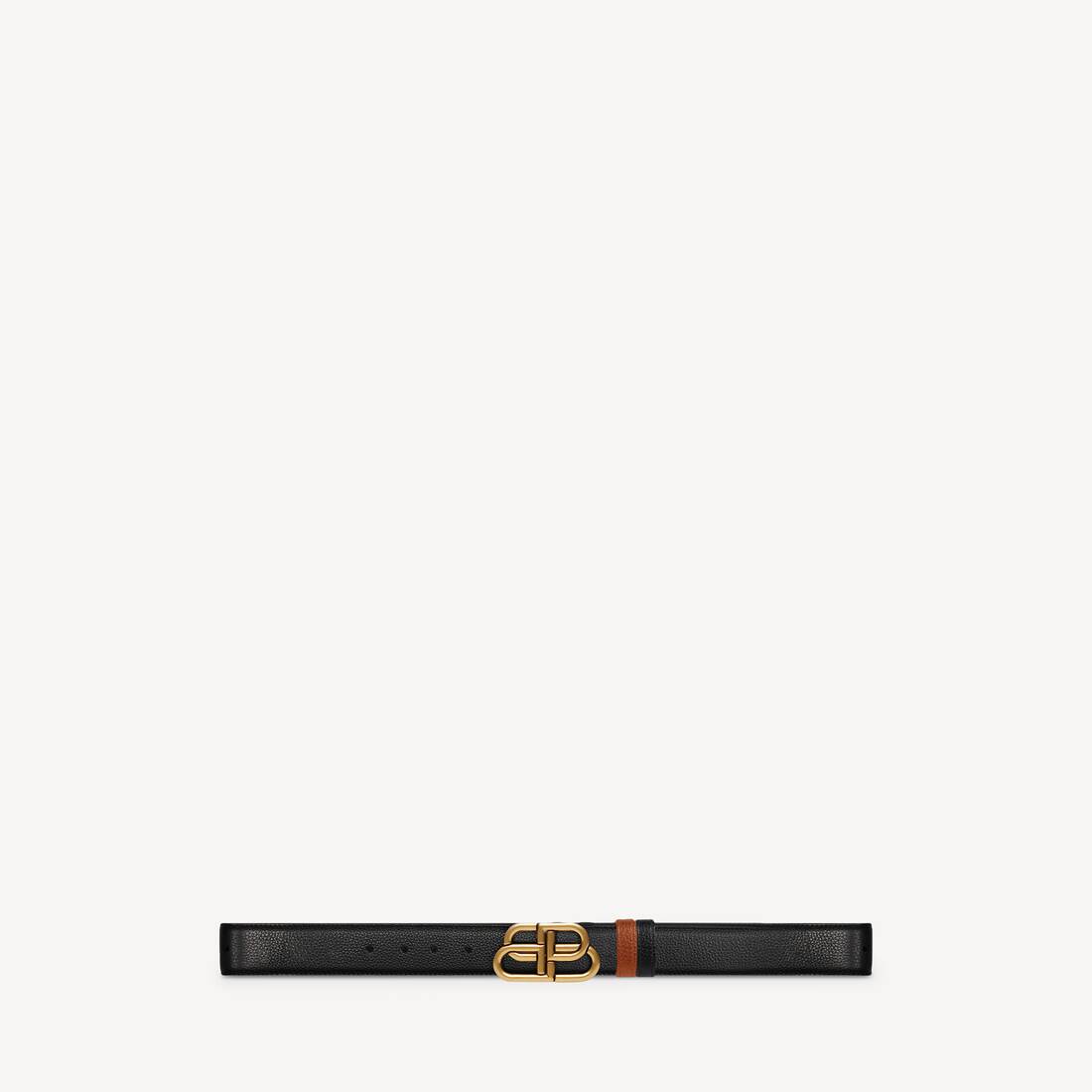Cinturón reversible para hombre BB en negro