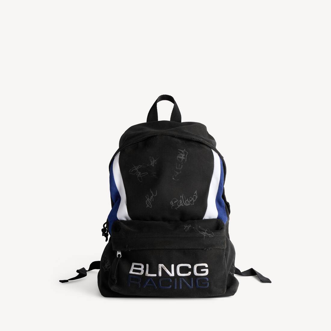 Mochila de Explorador para Hombre en Negro/Azul/Blanco