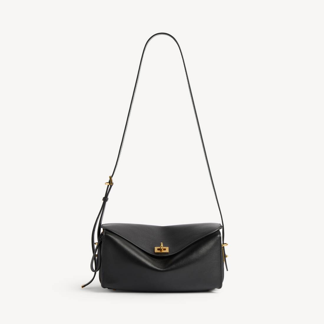 Bolso de hombro Le 7 para mujer mediano en negro