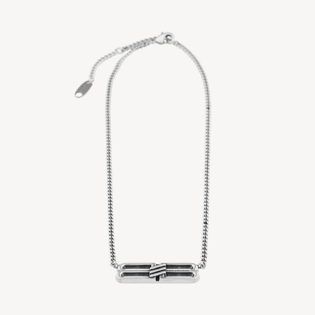Collar BB Icon en plata antigua